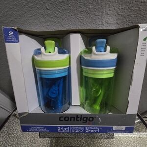 Contigo Kids 2-in-1 Snack Hero Tumbler Featuring 4oz Snack Holder Stacked on Top